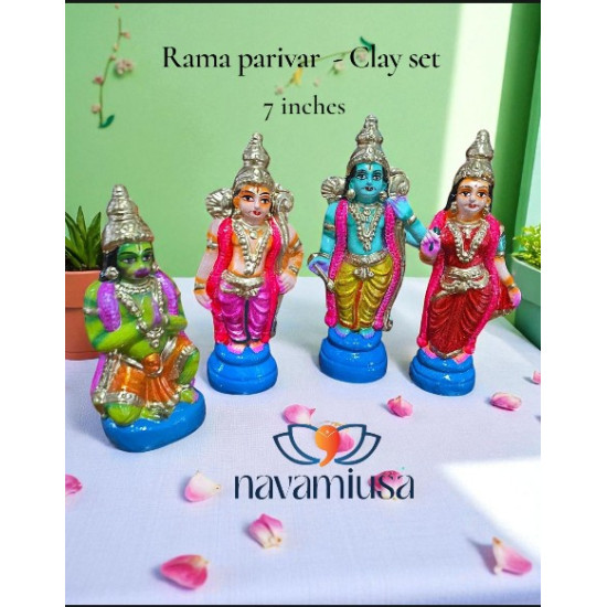 Rama Parivar – 7 inches – Clay Set