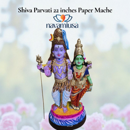 Shiva Parvati - big - papermache Shiva Parvati - big - papermache