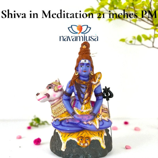 Shiva in Meditation-papermache