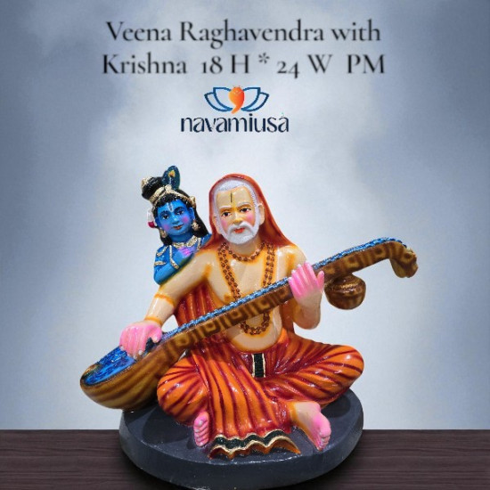 Veena Raghavendra with Krishna - Large 